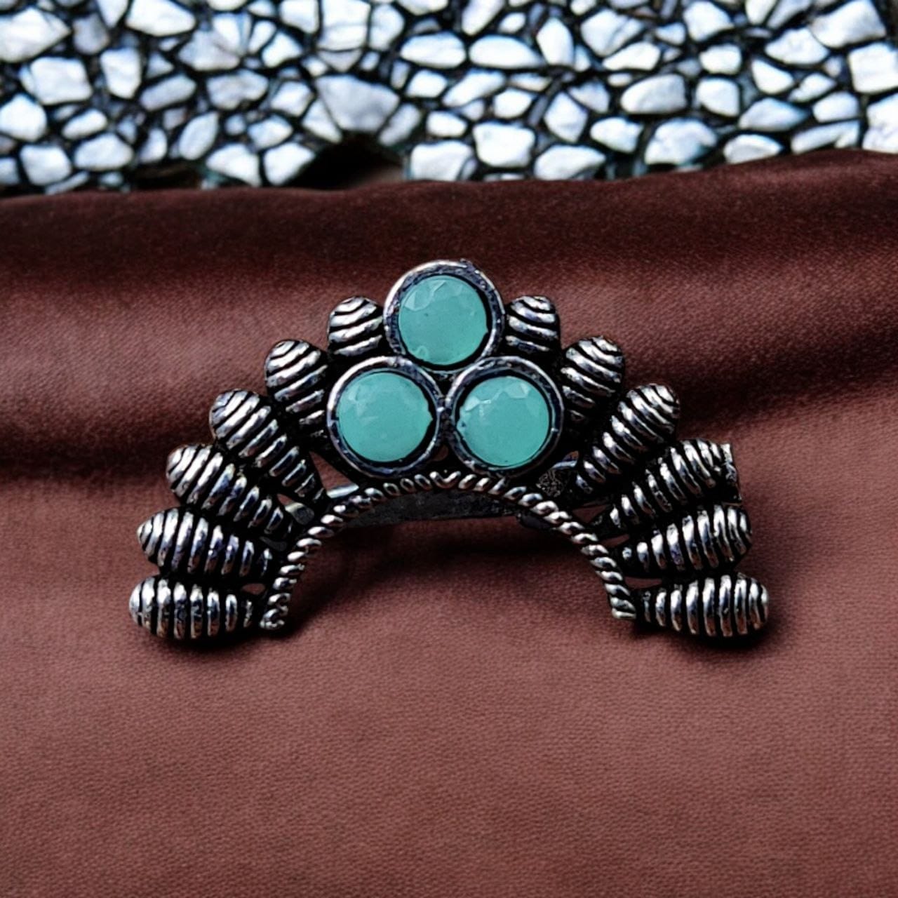 Unique Maharashtrian Nath - Clip On