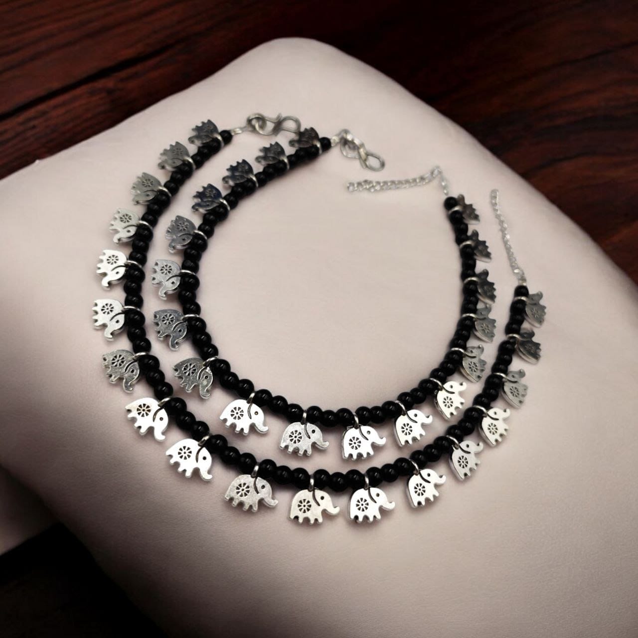 Unique Good Luck Elephant Anklet - Handmade Adjustable Payal for Her, Best Gift