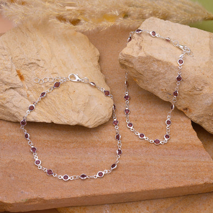 Classic With Simple Handmade Finish For Traditional Adjustable Anklets (Pair)