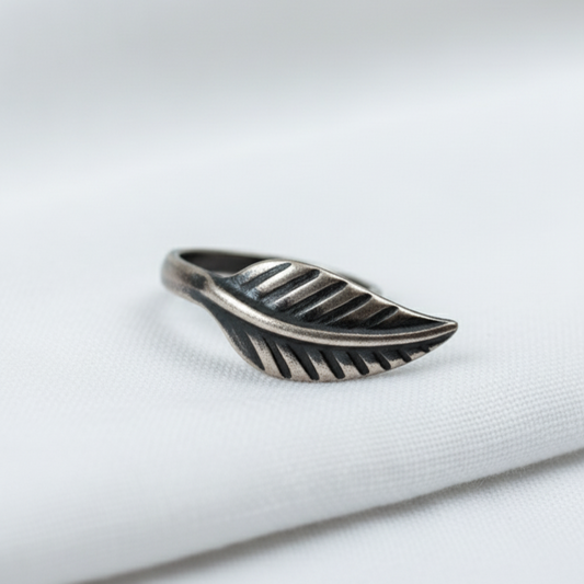 Silver Plated Leaf Nosepin Without Piercing | Unique Designer