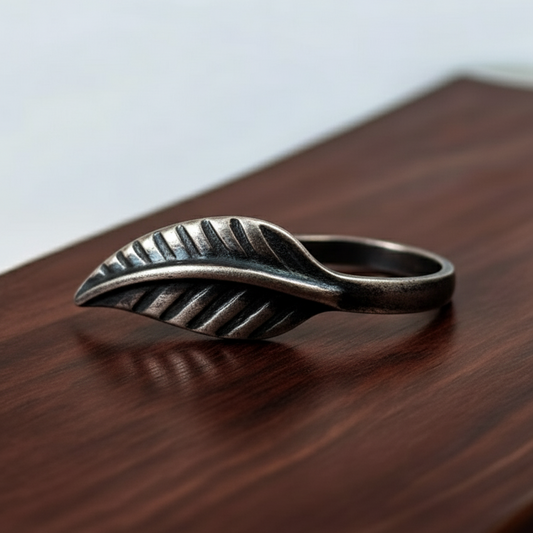 Silver Plated Leaf Nosepin Without Piercing | Unique Designer