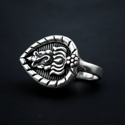 Ganesha Nose pin | Oxidised Non-Piearcing | Best Nose Accessories jewellery