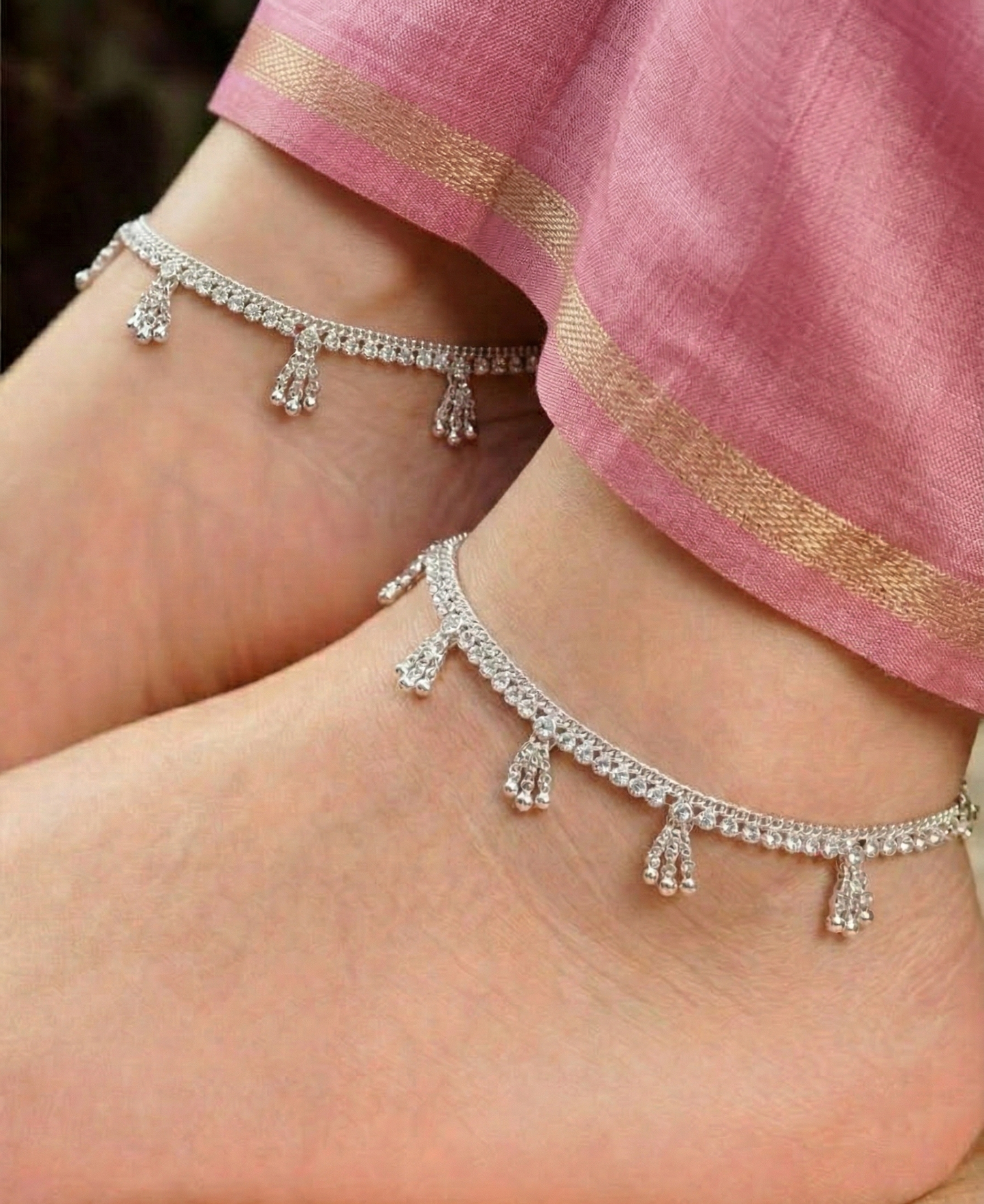 Traditional Oxidized Silver Ghungroo Anklets | Handcrafted Ethnic Bridal Payal for Women and Girls