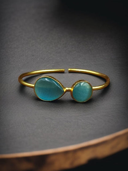 Fashionable Gold Plated Bracelet with Best Monalisa Stone – Casual Wear Jewellery