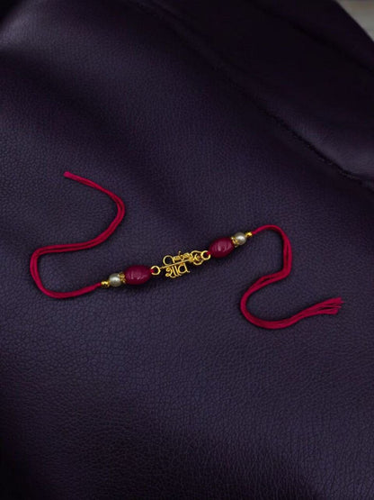 Gold Plated Lord Shiv Rakhi | Raksha Bandhan Gift For Your Brother