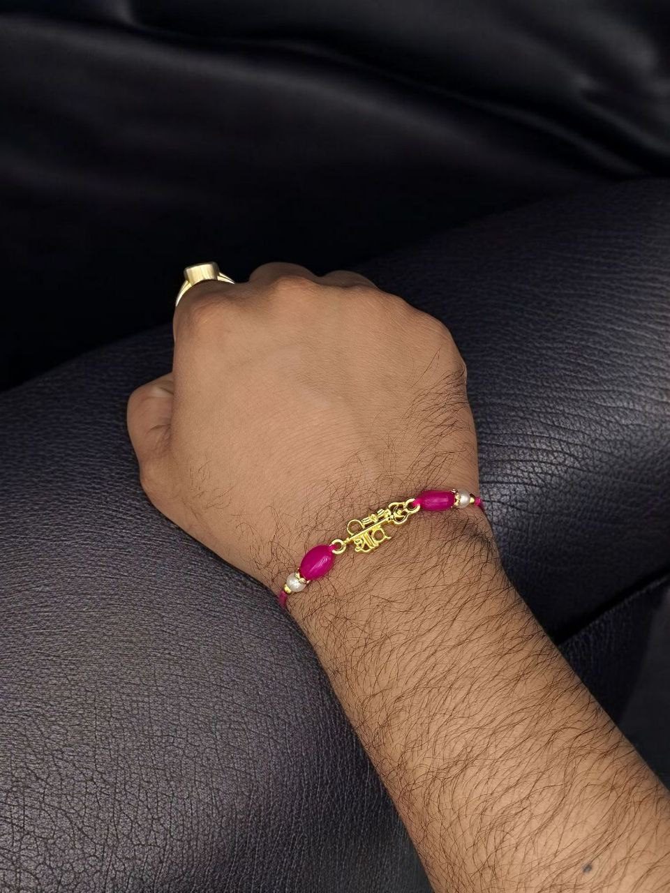 Gold Plated Lord Shiv Rakhi | Raksha Bandhan Gift For Your Brother