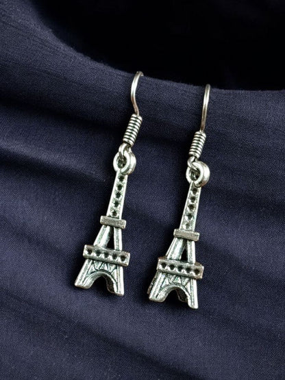 Eiffel Tower Silver Earrings – Paris Inspired Trendy Jewellery for Women