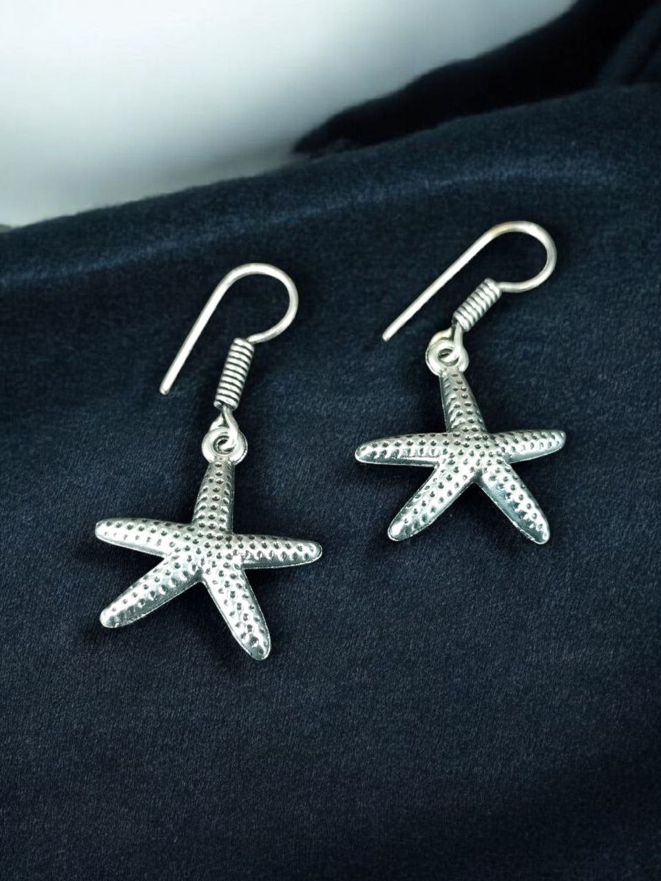 Starfish Silver Earrings
